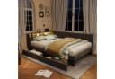 Gdood Polsterbett LED-Beleuchtung 140x200 cm Samtstoff Bild 2