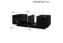 Furnishings Home Couchtisch Schwarz Hochglanz mit LED-Beleuchtung und Glasplatte Bild 5