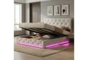 Furnishings Home Polsterbett mit LED-Beleuchtung und Stauraum Bild 2