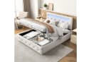 Furnishings Home LED Polsterbett 140x200 Samt Stauraum Bild 1