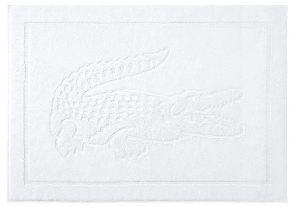 LACOSTE Badematte Blanc 55x80 cm Baumwolle