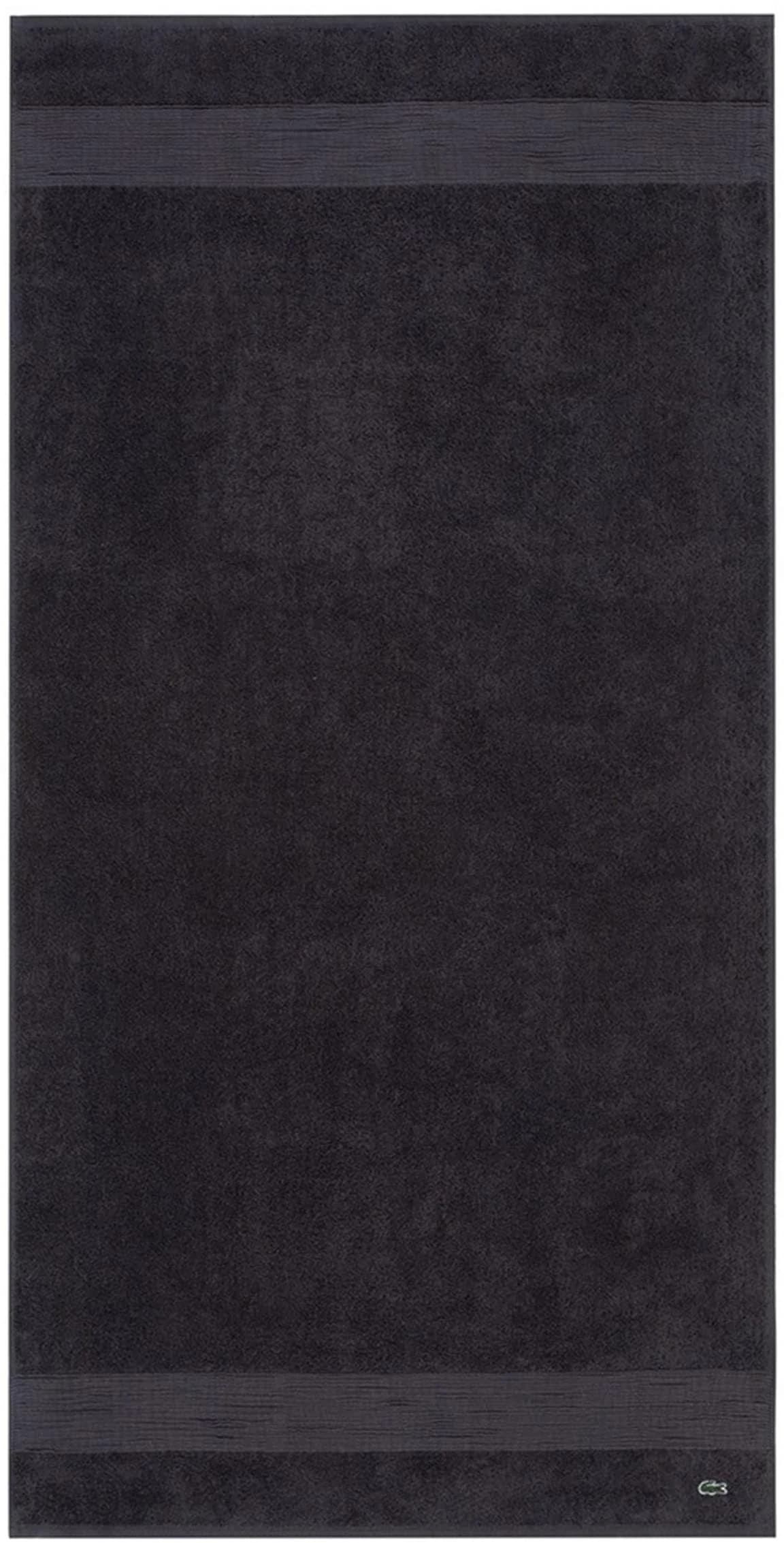LACOSTE Duschtuch LLECROCO Bitume Frottier Baumwolle
