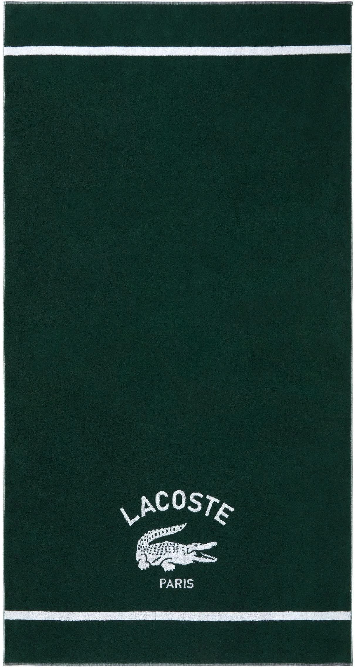 Lacoste Badetuch LORIGIN Grün 100% Baumwolle Frottier