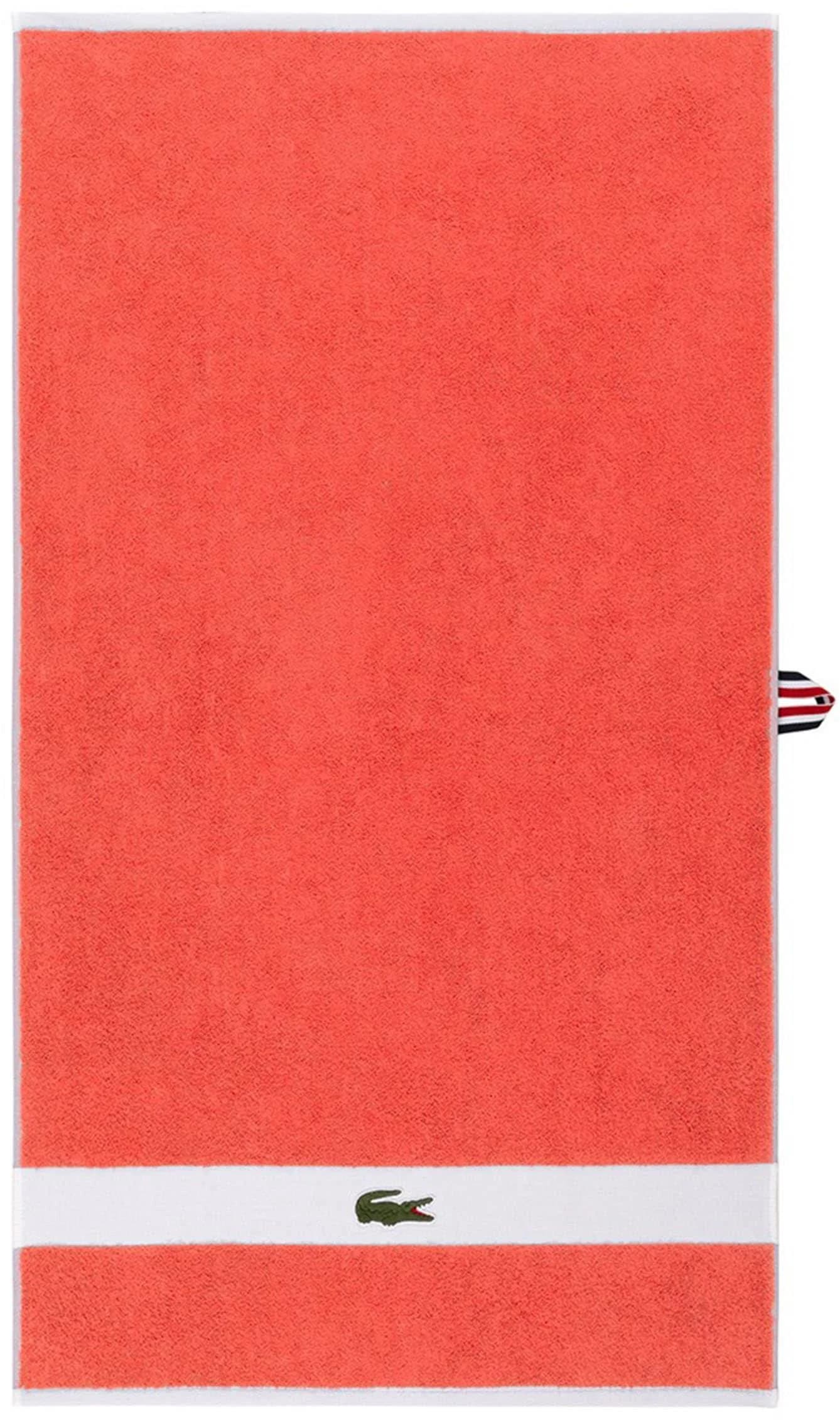 LACOSTE Handtuch LCASUAL Papaye Frottier 55x100cm