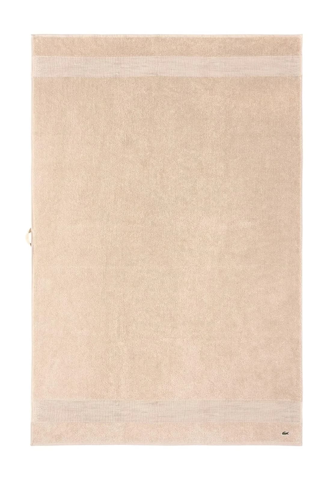 LACOSTE Badetuch LLECROCO Cappuccino Frottier 100x150cm