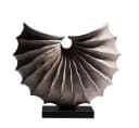 Quality Elegance Geometrische Muschel-Skulptur aus Resin 30x28 cm Bild 3