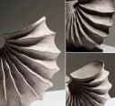 Quality Elegance Geometrische Muschel-Skulptur aus Resin 30x28 cm Bild 4
