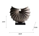 Quality Elegance Geometrische Muschel-Skulptur aus Resin 30x28 cm Bild 5