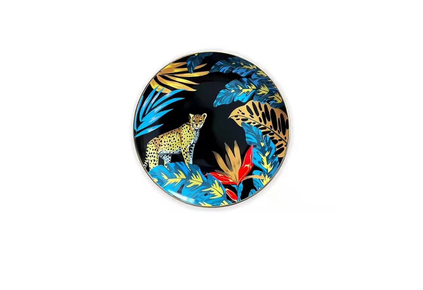 Quality Elegance Geschirrset 6-tlg. Knochenporzellan Tiger & Pfau Design - Bild 4
