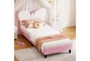 FUROKOY Polsterbett Kinderbett Jugendbett Rosa Weiß Bild 2