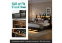 ADWOLT Stauraumbett Schwarz mit LED, USB & Lattenrost Bild 4
