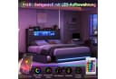 ADWOLT Stauraumbett Grau mit LED und Schubladen Bild 5