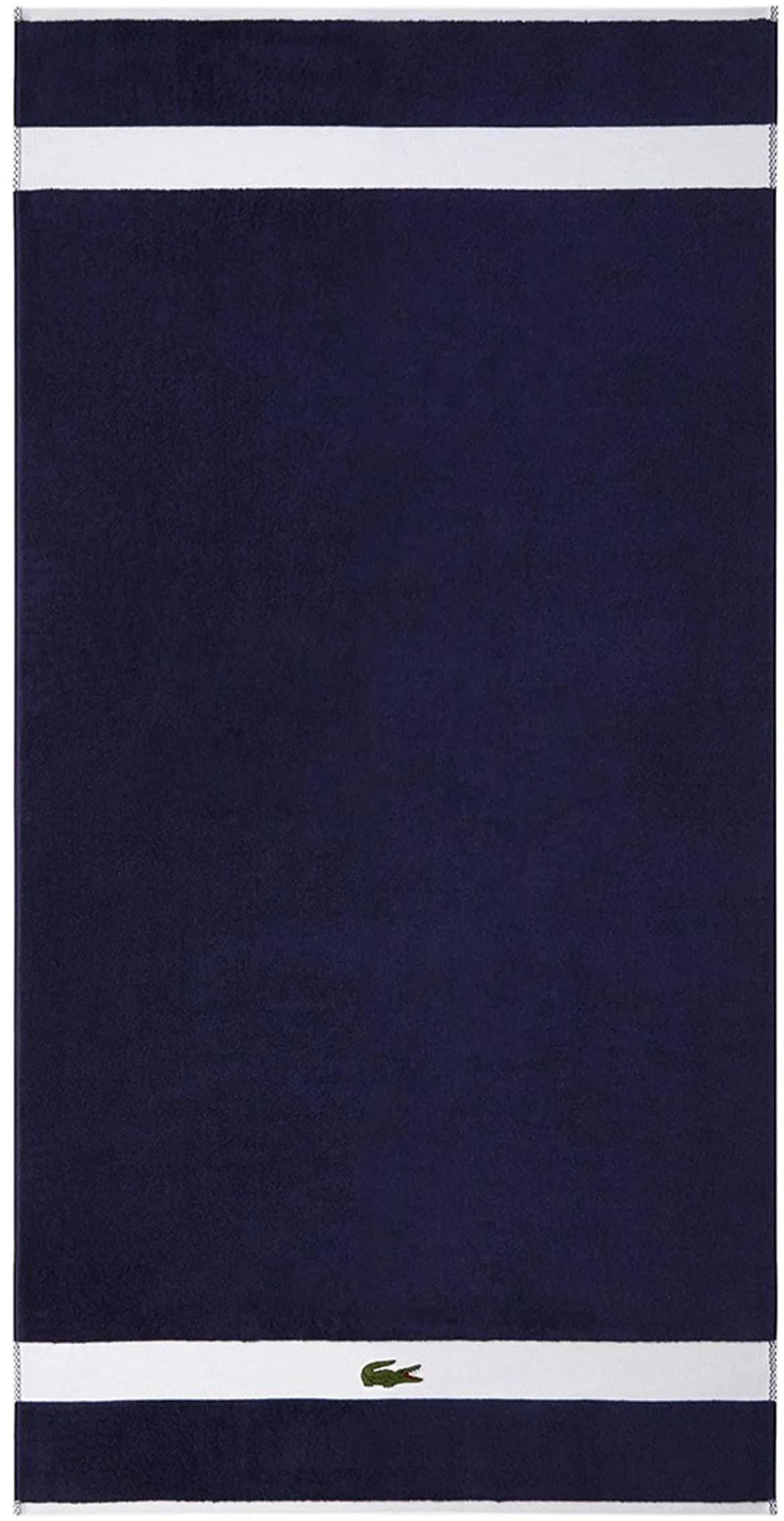LACOSTE Duschtuch LCASUAL Marine Frottier Baumwolle