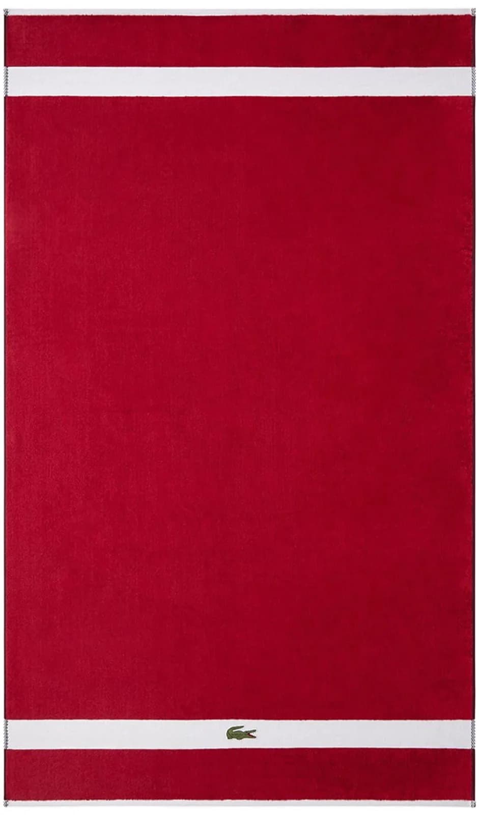 LACOSTE Badetuch LCASUAL Rouge Frottier 100% Baumwolle