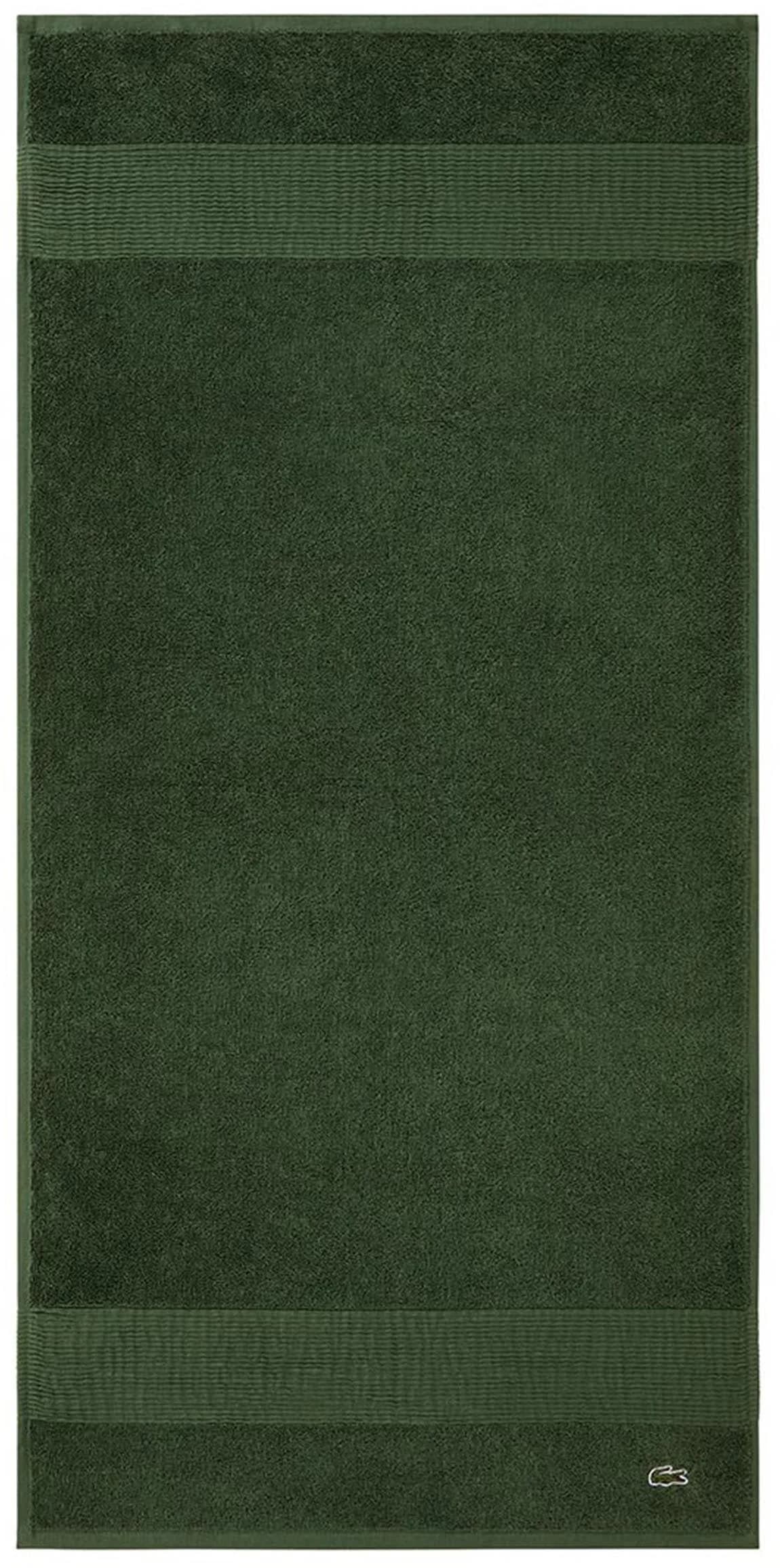 LACOSTE Handtuch LE CROCO Grün Frottier 50x100cm