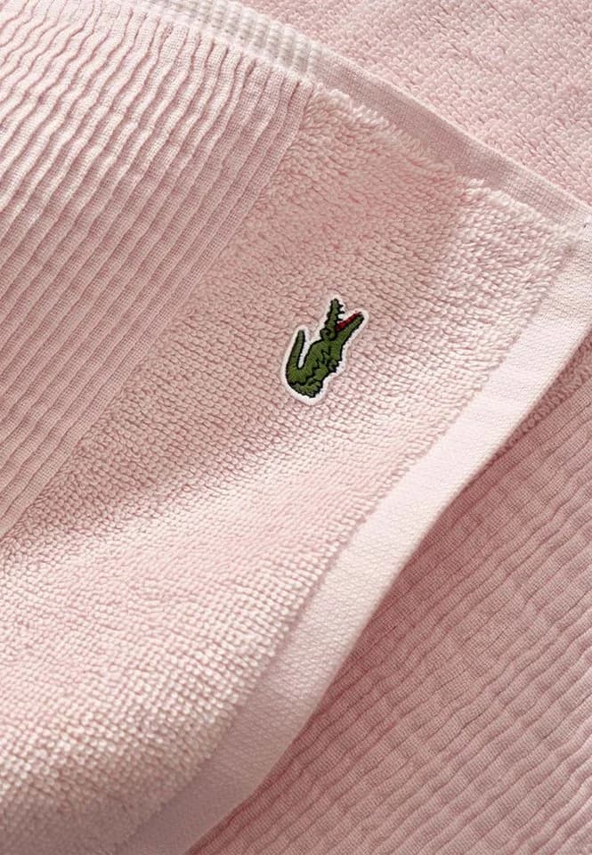 LACOSTE Waschhandschuh LLECROCO rosepal Baumwolle - Bild 3