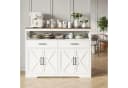 FUROKOY Sideboard Weiß 4 Türen 2 Schubladen Bild 2
