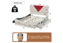 ADWOLT Stauraumbett Polsterbett 160x200 mit 4 Schubladen Beige/Rot Bild 5
