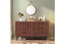 FUROKOY Sideboard mit 6 Schubladen Walnuss Holz Bild 1