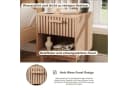 ADWOLT Nachttisch 2er Set aus Holz mit Schubladen Natur Bild 1