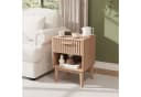 ADWOLT Nachttisch 2er Set aus Holz mit Schubladen Natur Bild 5