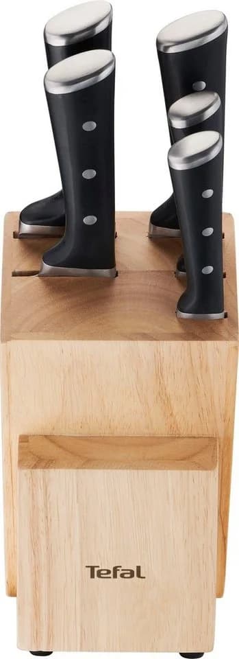 Messerblock TEFAL Ice Force Silber Edelstahl/Holz 5-tlg. - Bild 2