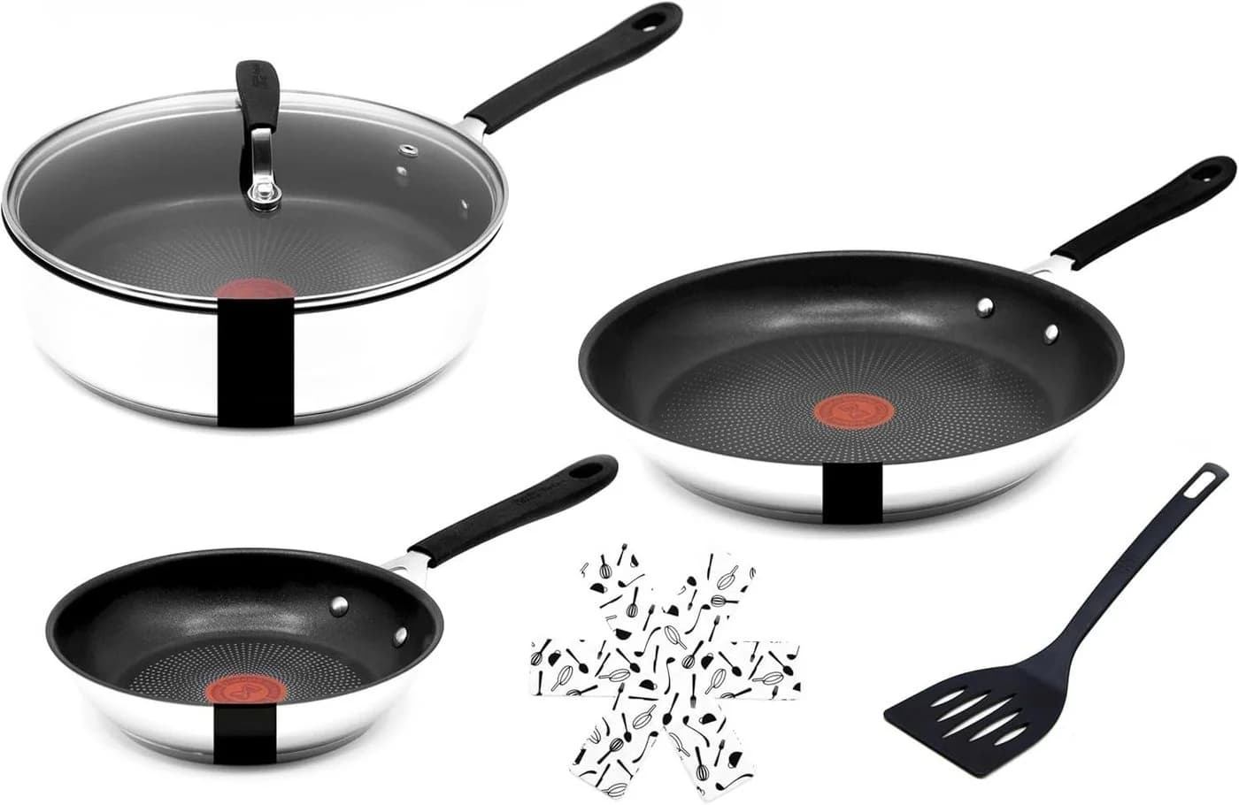 Tefal Pfannen-Set Jamie Oliver 4-tlg. Edelstahl Silber - Bild 2