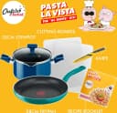 Tefal Pasta La Vista Kochgeschirr-Set 6-tlg. Aluminium mit Siebdeckel Bild 1