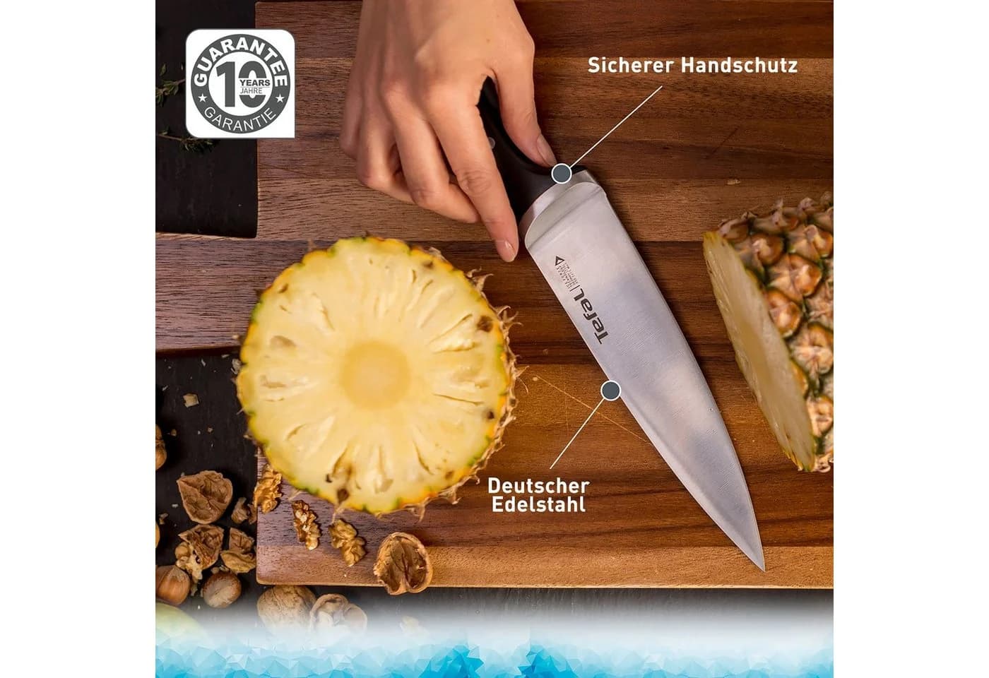 TEFAL Ice Force Messer-Set 3-tlg. Edelstahl Schwarz - Bild 3