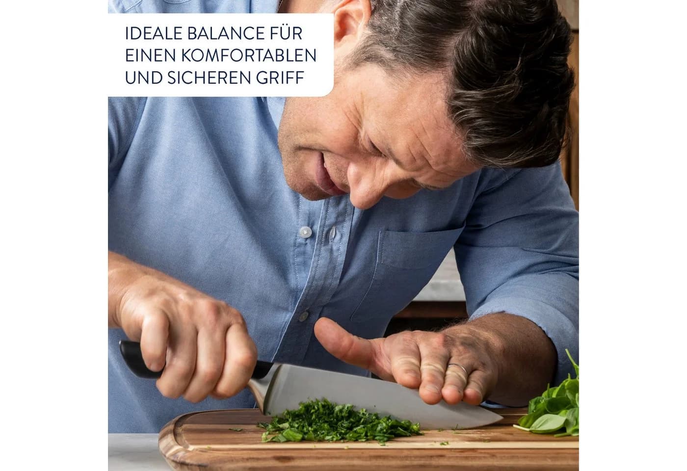 Messer-Set TEFAL Jamie Oliver 3-tlg. Schwarz/Grau Edelstahl - Bild 4