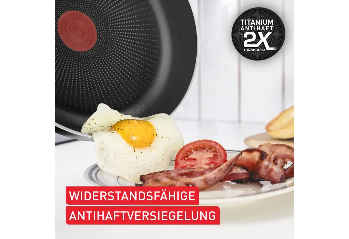 Tefal Hard Titanium Essential Wokpfanne Schwarz Antihaftbeschichtung - Bild 5
