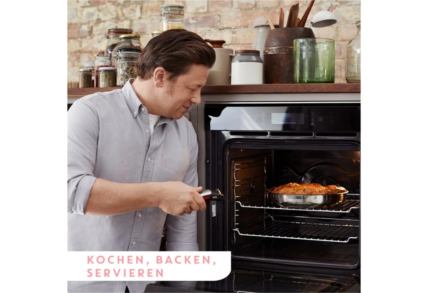 Tefal Pfannen-Set Jamie Oliver Ingenio G6 Silber 28cm - Bild 5