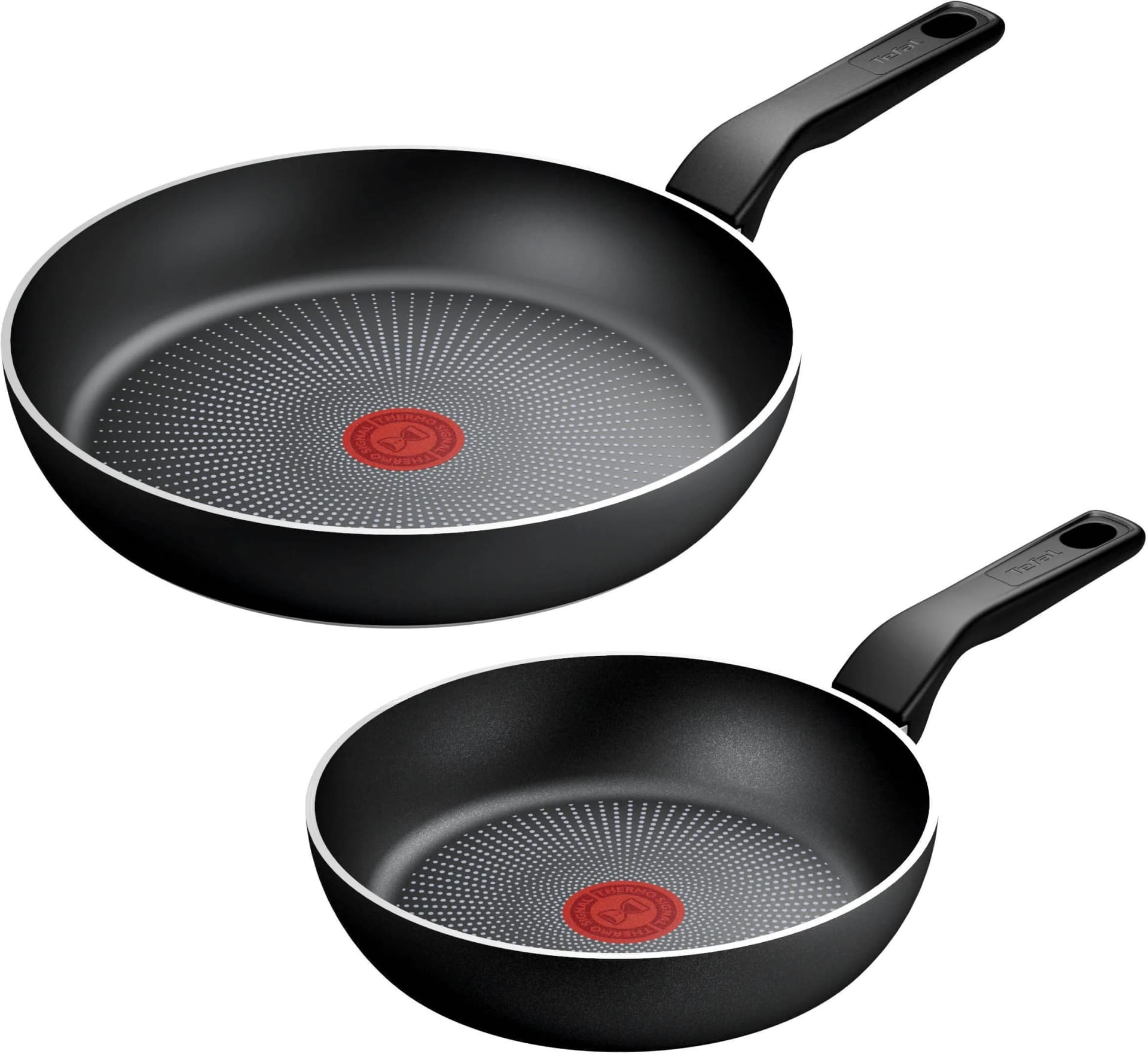 TEFAL Recycled On Pfannen-Set Schwarz Induktion Aluminium