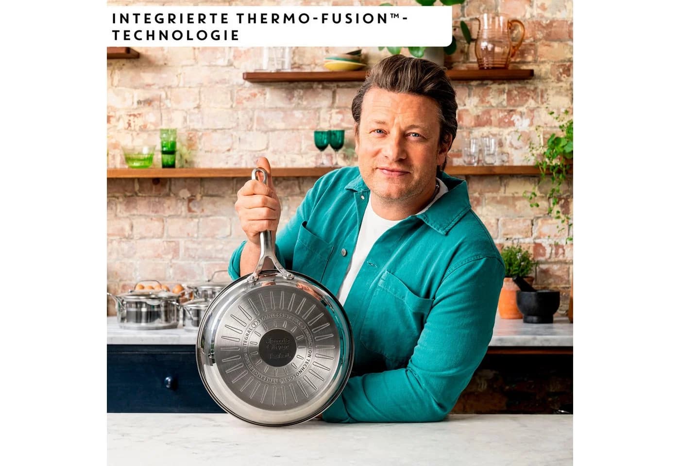 Tefal Bratpfanne Jamie Oliver Cook Smart Edelstahl 18/10 Induktion - Bild 3
