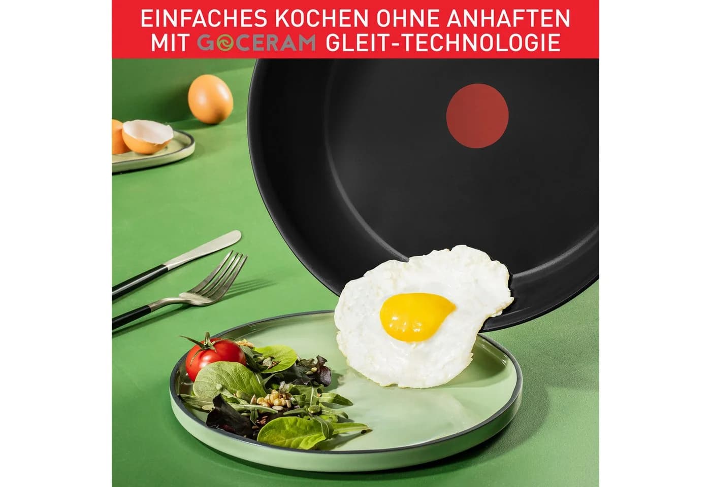 TEFAL Pfannen-Set Duetto On Edelstahl Schwarz Antihaftbeschichtung Induktion - Bild 4
