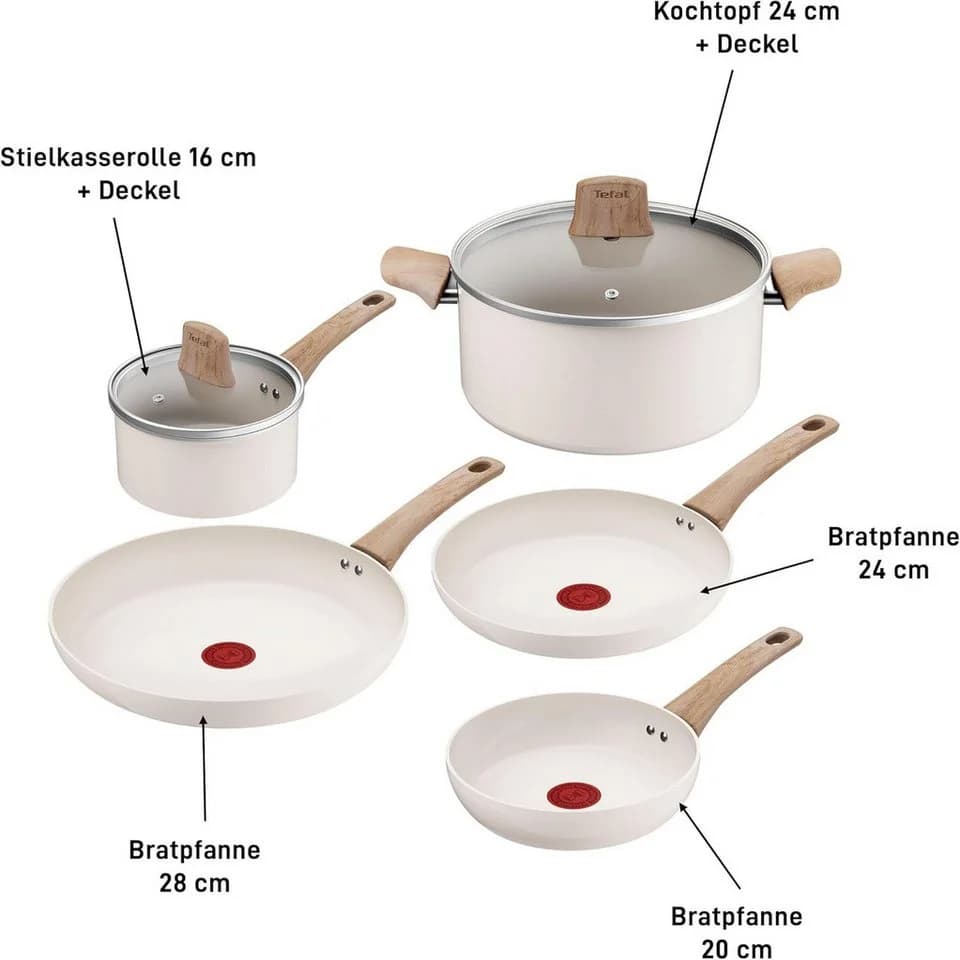 Tefal CERA BRIGHT ON 7-tlg. Keramikset Topf-Set - Bild 3