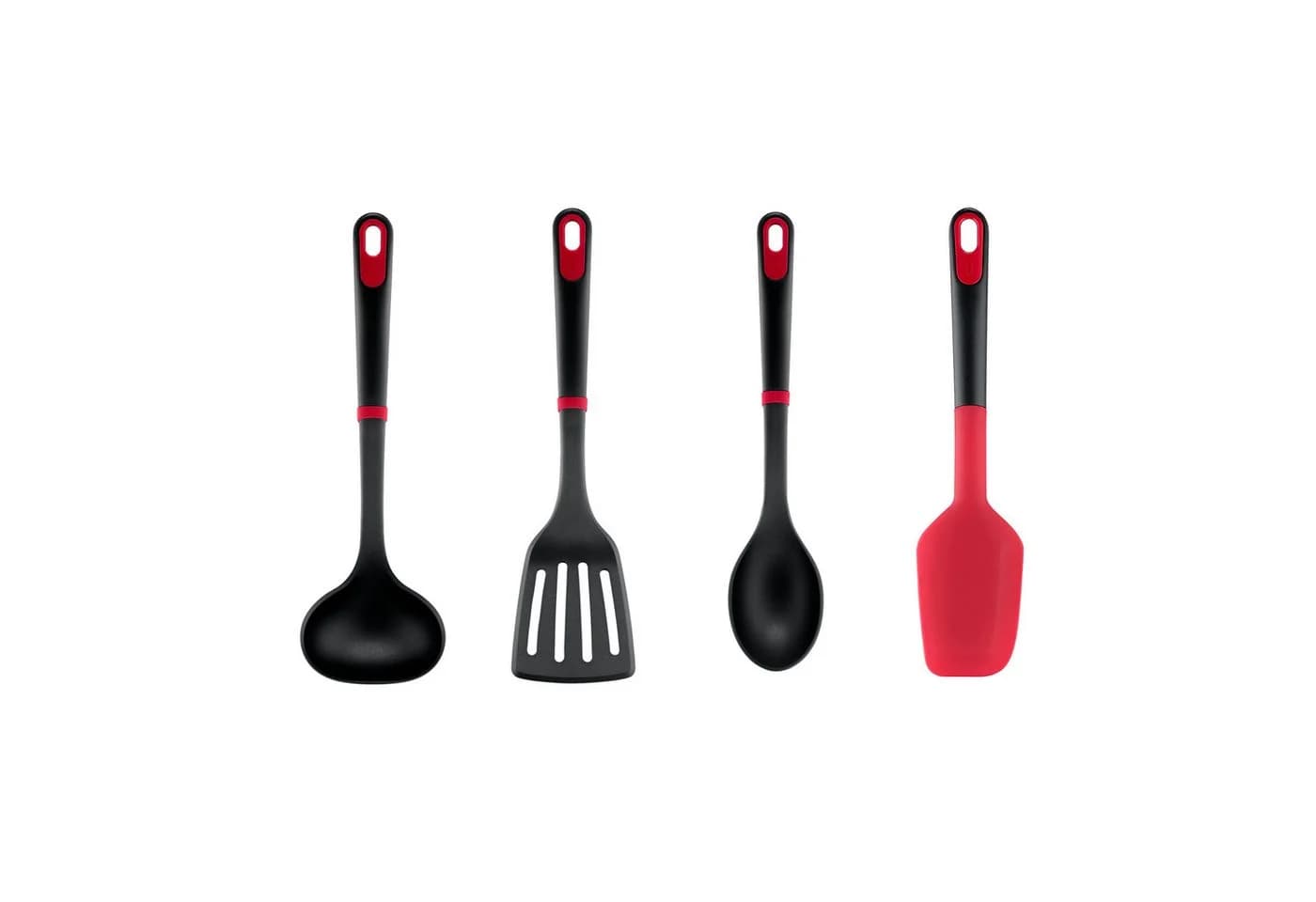 Tefal Kochbesteck-Set Ingenio+ 4-tlg. Schwarz/Rot Nylon - Bild 2