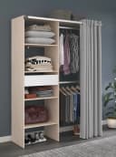 Bari 2 Kleiderschrank aus massiver Akazie Bild 2