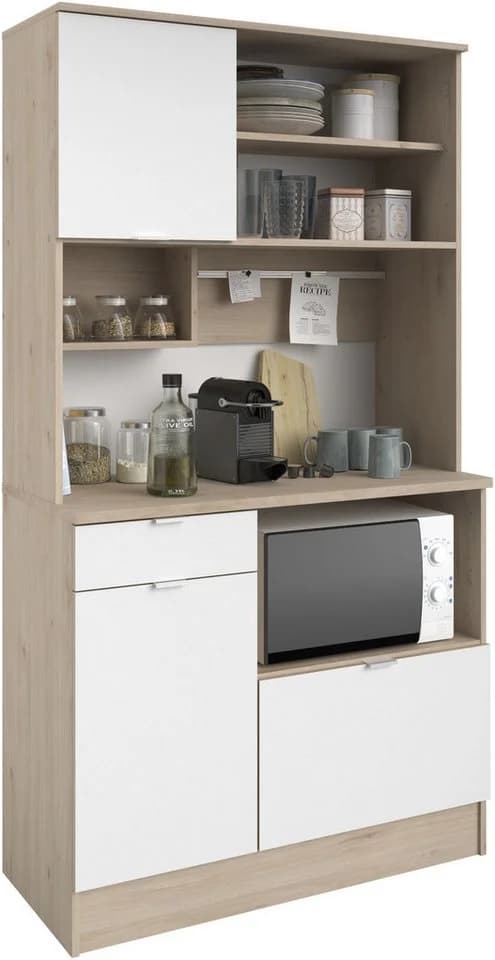 Parisot Socool Buffet Weiß Eiche Jackson 100cm - Bild 3