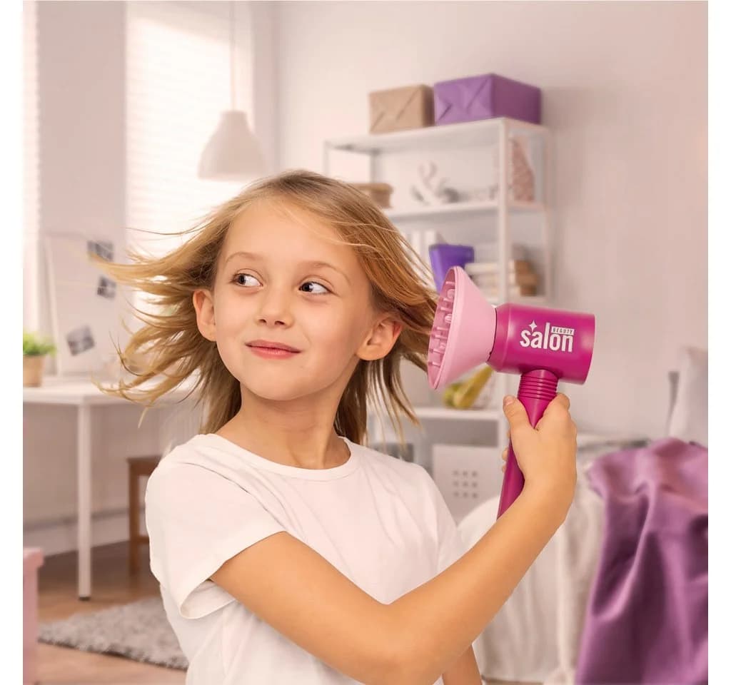 Ikonka Kinder Frisör-Set 15-teilig mit Haartrockner und Glätteisen - Bild 3