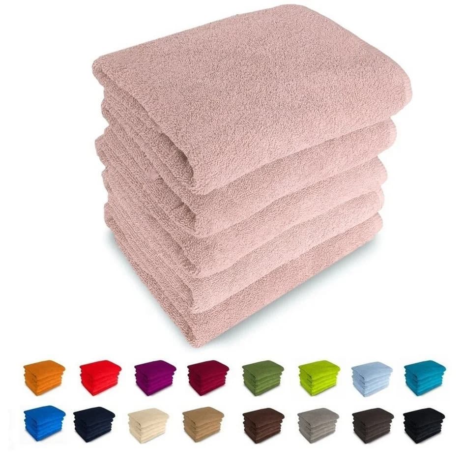 MatratzenL.A.B® Handtuch Serie Rimini 500 g/m² Rosa 100% Baumwolle - Bild 2