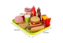 KRUZZEL Fast Food Spielzeug Set 26 Teile Burger Pommes Kinderküche Bild 1