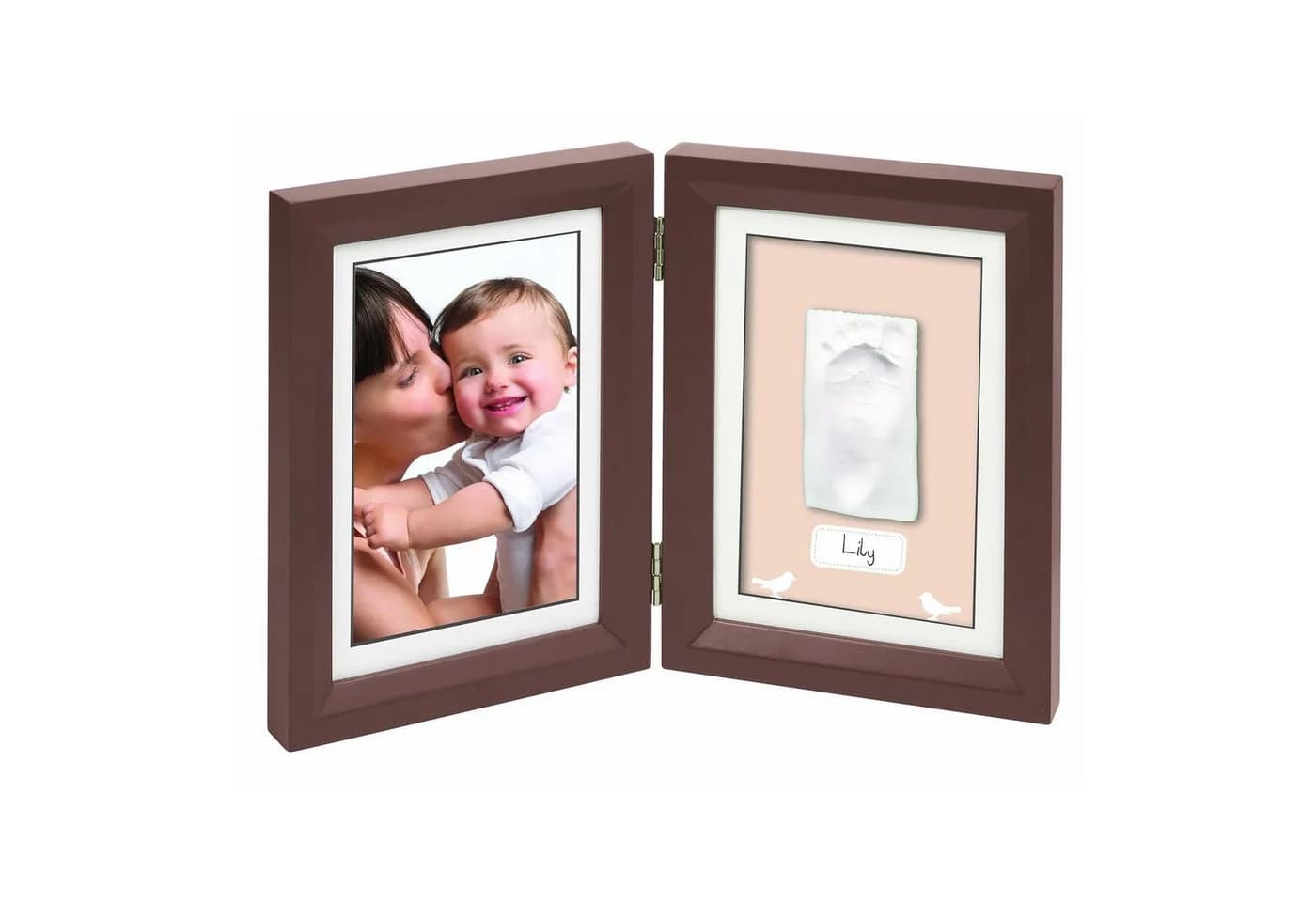 BABY ART Handabdruck-Set Baby Hand & Fuß Gipsabdruck Braun - Bild 2