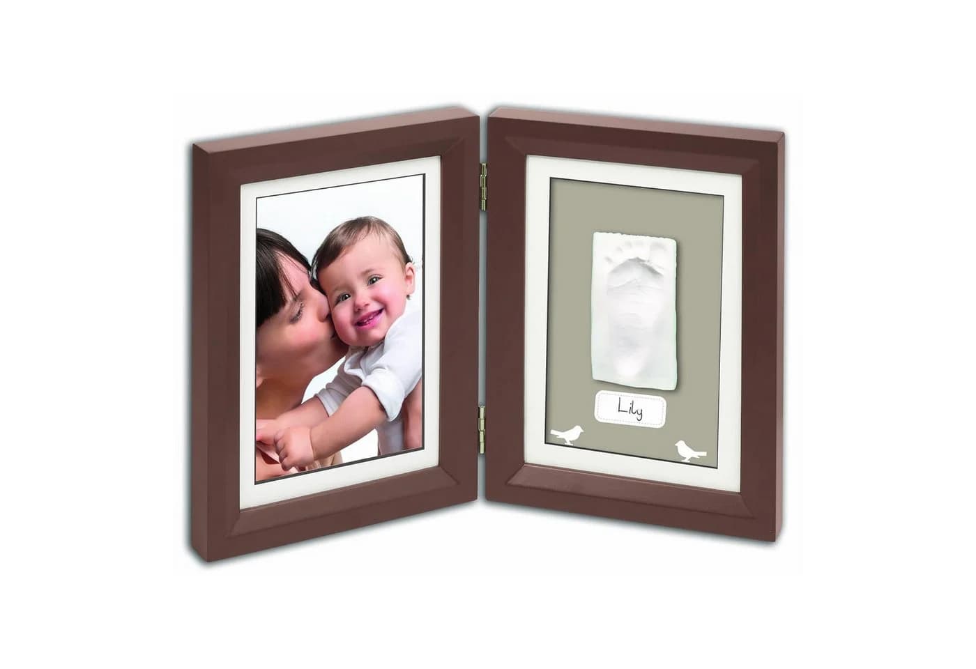 BABY ART Handabdruck-Set Baby Hand & Fuß Gipsabdruck Braun - Bild 3