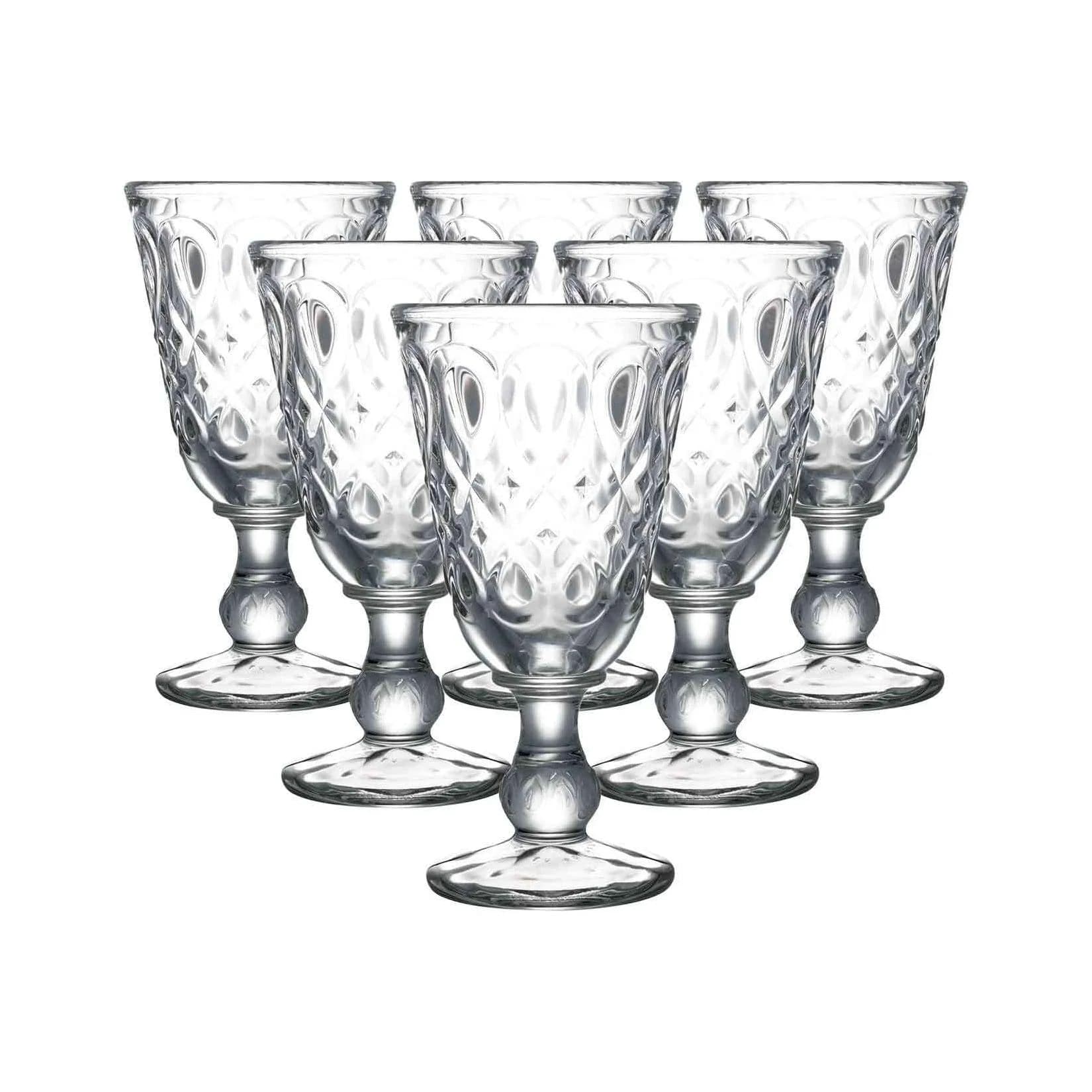 La Rochère Weingläser Lyonnais 230 ml 6er Set - Gepresstes Glas