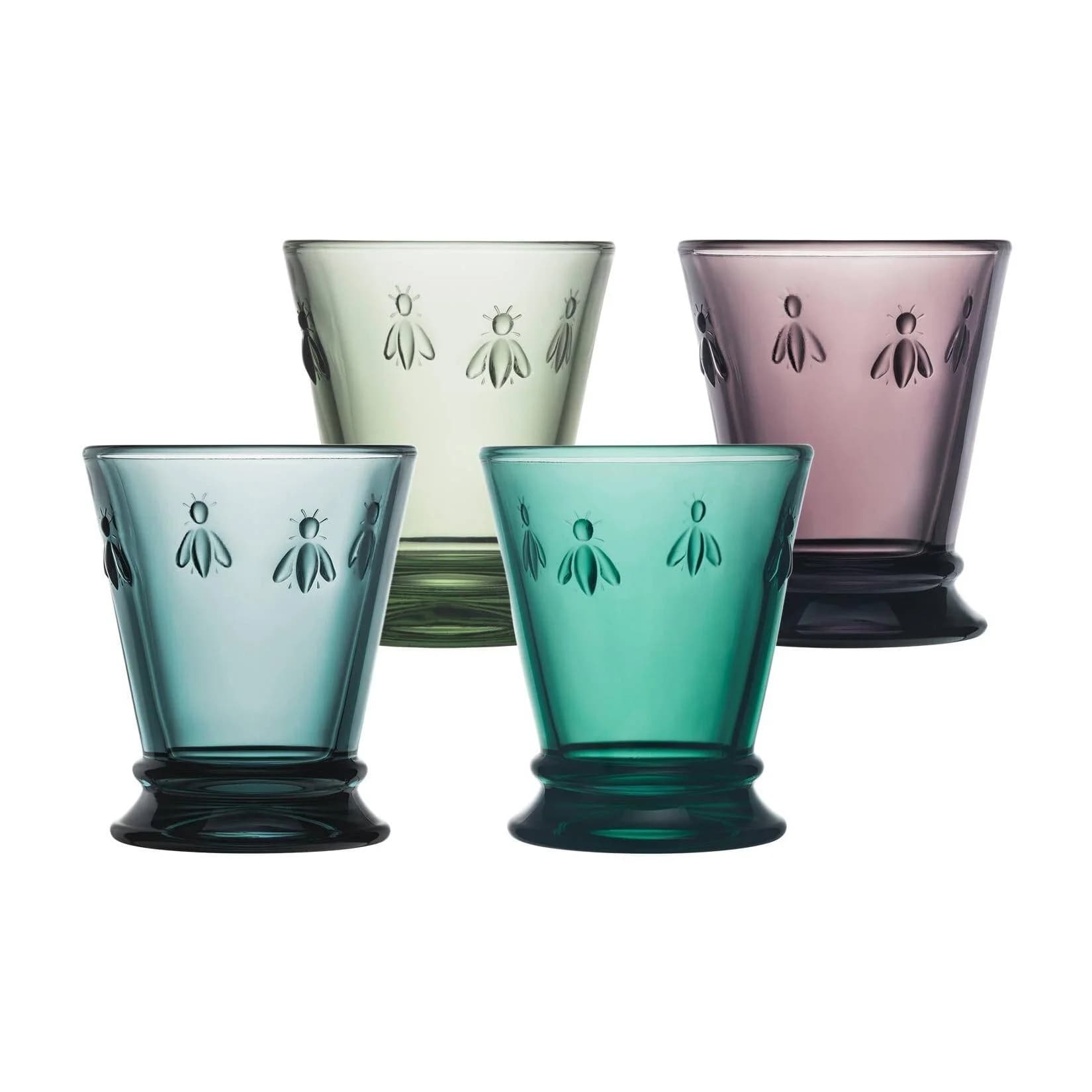 LA ROCHÈRE Wassergläser Biene Abeille 4-tlg. Bunt Glas