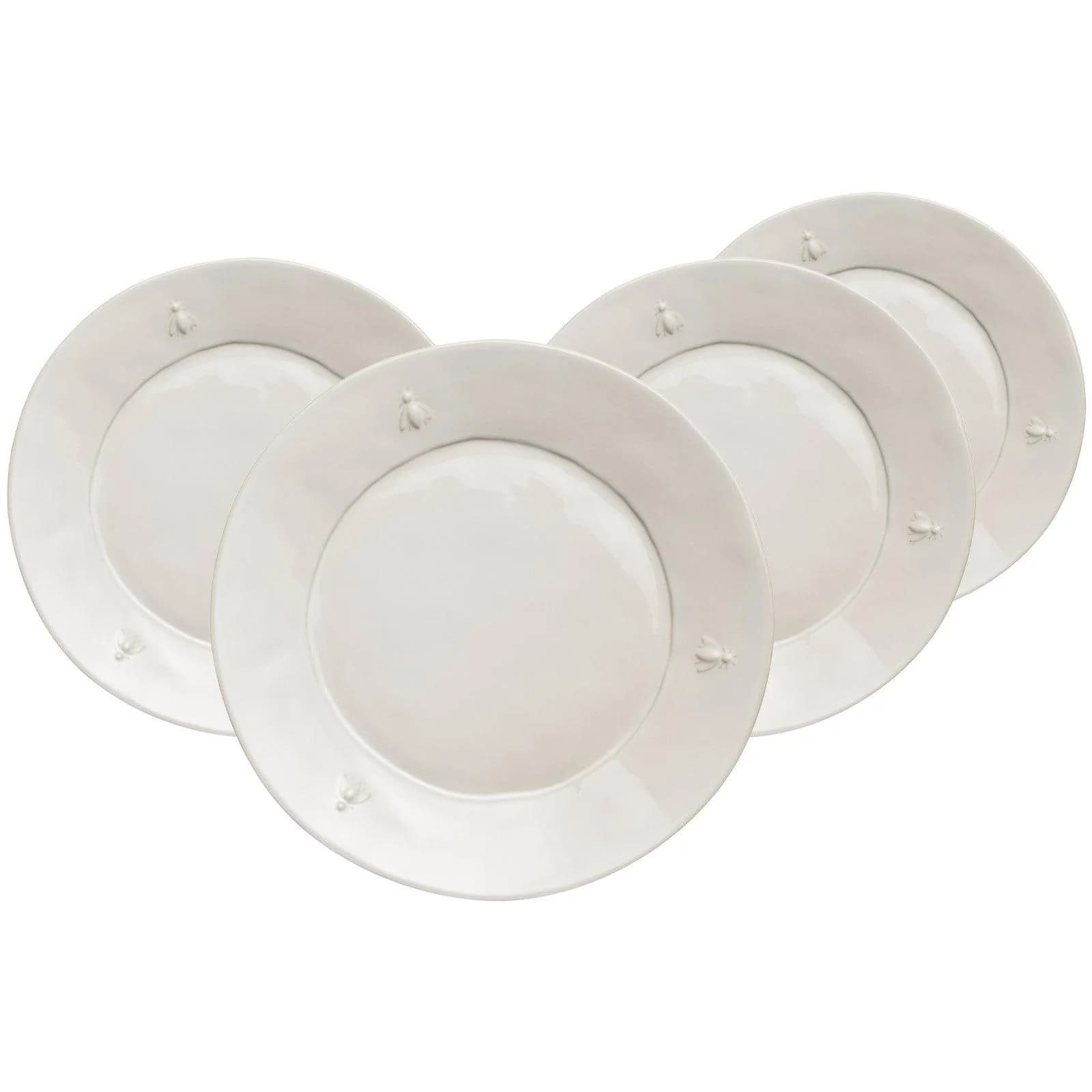 LA ROCHÈRE FRANCE Speiseteller Biene 4er Set natur Keramik