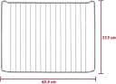 ICQN Backofenrost Stahl Silber 455x375mm Bild 1
