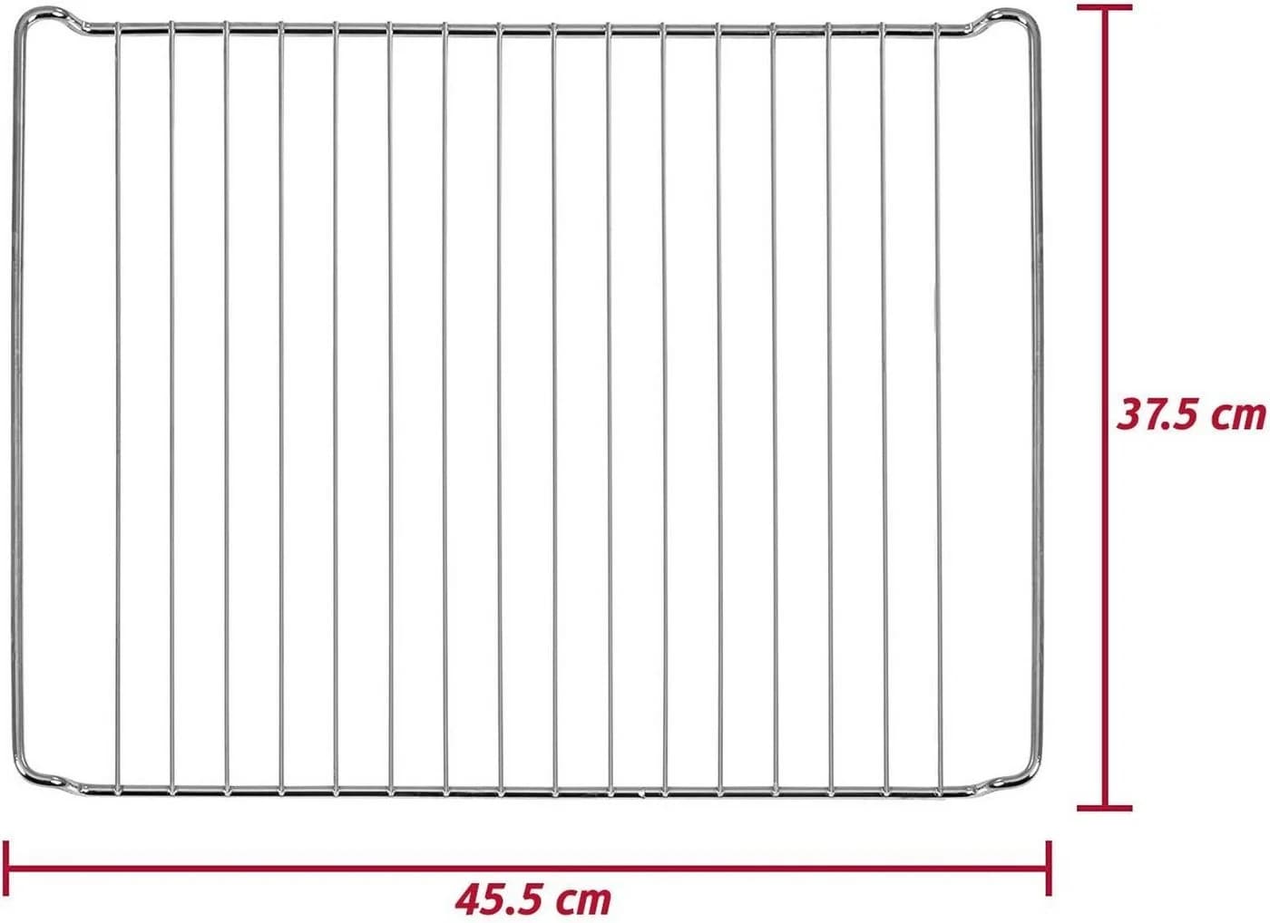 ICQN Backofenrost Stahl Silber 455x375mm