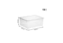 ROTHO Aufbewahrungsbox 3er-Set Transparent Kunststoff Bild 4